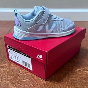 NEW IN BOX Toddler Girls New Balance Dynasoft 545 v1 - 10 Toddler - Lilac + Gray